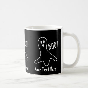 grappig spookbeeld schreeuwend boo halloween grafi koffiemok