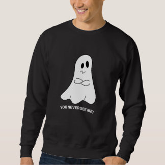 Grappig spookmannen sweatshirt – je ziet me nooit