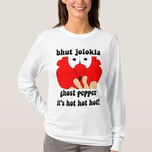 Grappig spookpaprika t-shirt (Voorkant)