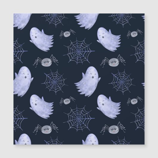 Grappig spookspin Halloweenpatroon. (Voorkant)