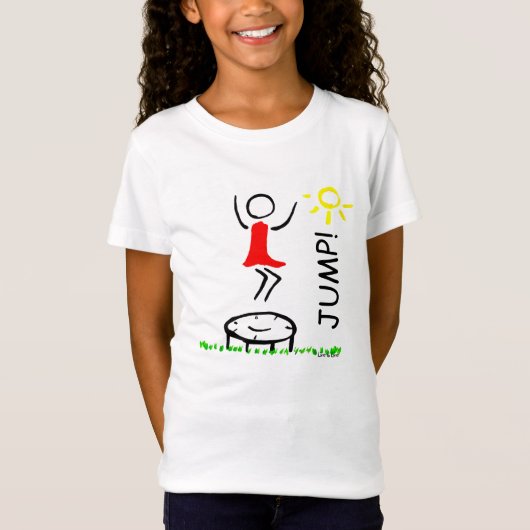 grappig springen t-shirt (Voorkant)