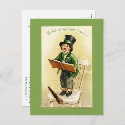 Grappig  St. Patrick's Day Feestdagenkaart (Voorkant / Achterkant)