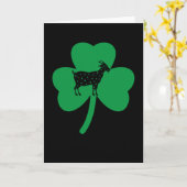 Grappig St. Patrick's Day Goat Shamrock Kaart (Gele Bloem)