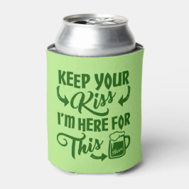 Grappig St Patricks Day Kiss Afschrikmiddel | Iers Blikjeskoeler