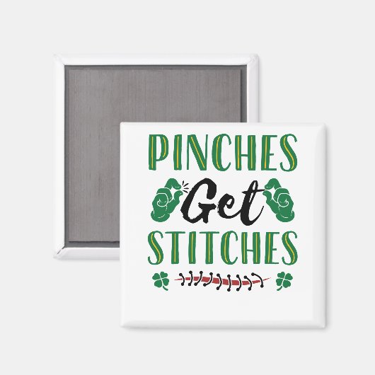 Grappig St. Patrick's Day Pinches krijgen titels Magneet (Voorkant / Achterkant)