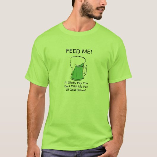 Grappig St. Patrick's Day T-Shirt! T-shirt (Voorkant)
