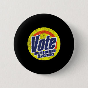 Grappig stemmen verwijdert hardnekkige Oranje vlek Ronde Button 5,7 Cm