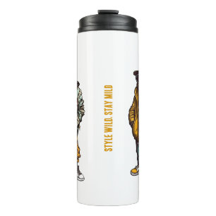 Grappig stijlvol dier Mode cadeau voor Dierenvrien Thermosbeker