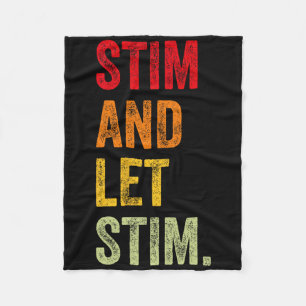 Grappig Stim en Laat Stim Autisme Bewustzijn Maand Fleece Deken
