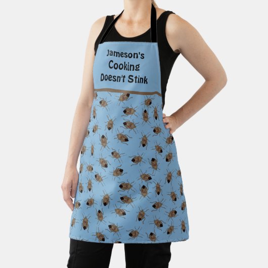Grappig Stink Bugs Illustraties Custom Message Schort (Insitu)