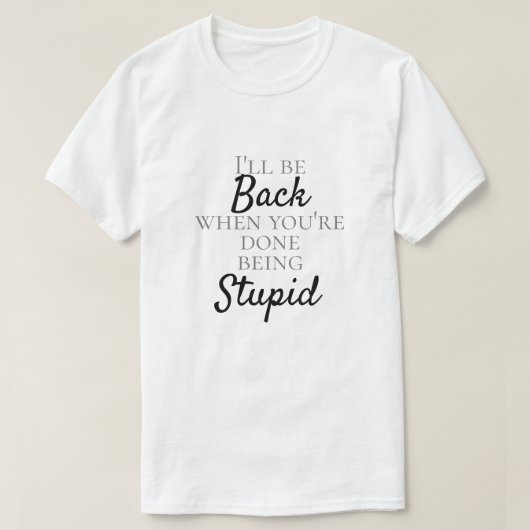 GRAPPIG "STOM" T-SHIRT (Design voorkant)