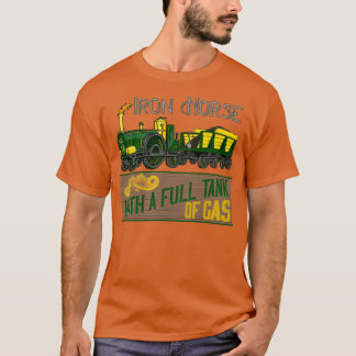 grappig  stoomlocomotief ijzerpaard t-shirt