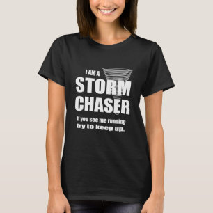 Grappig Storm Chaser Dames Black T-shirt