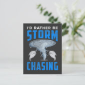 Grappig Storm dat de meteorologie tornado Fan acht Briefkaart (Staand voorkant)