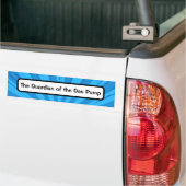 Grappig stripboek "De bewaker van de gaspomp" Bumpersticker (Op Truck)