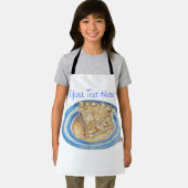 Grappig stripfiguur met pet in appeltaart schort (Insitu)