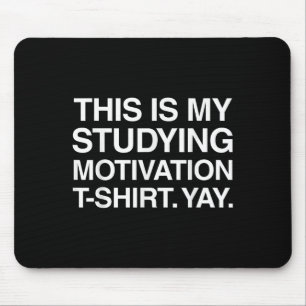 Grappig Studeren Shirt College University Student Muismat