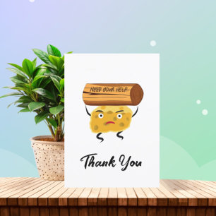 Grappig stuk kaas feestdagenkaart