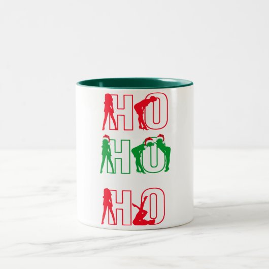 Grappig suggestief ho ho ho ho kerst mok ontwerp (Center)