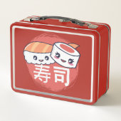 Grappig Sushi Cartoon Ontwerp (Achterkant)