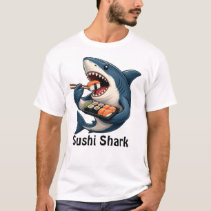 Grappig Sushi Haai T-Shirt