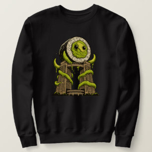 Grappig Sushi Monster Kaiju Stedelijk Aanvalontwer Trui
