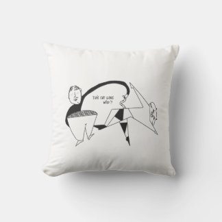 Grappig sweatshirt kat lifestyle fun kussen