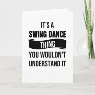 Grappig Swing Dancing Gift   Swing Dancer Rockabil Kaart