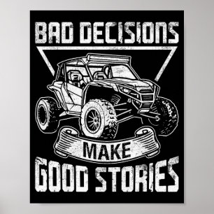 Grappig Sxs-ontwerp voor mannen vrouwen Sxs Utv Zi Poster