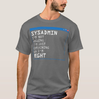 Grappig Sysadmin IT-beheer PC Computer Gift T-shirt