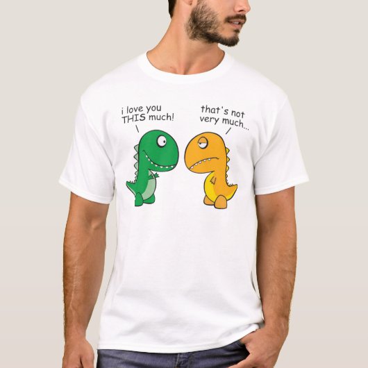 grappig-T-Rex-weesje-cartoon T-shirt (Voorkant)