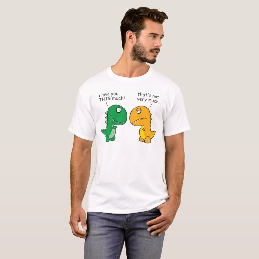 grappig-T-Rex-weesje-cartoon T-shirt (Voorkant volledig)