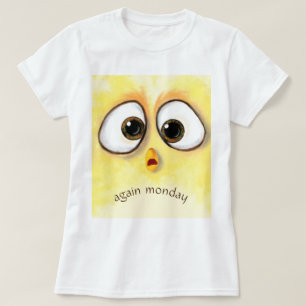 Grappig T-shirt grote verrassde ogen - aangepaste