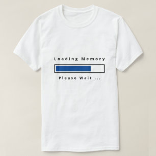 Grappig T-shirt laden geheugen - aangepaste tekst