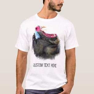 Grappig T-shirt met Angry Mandrill en aangepaste t