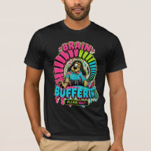 Grappig T-shirt met 'Brain Buffering'