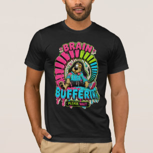 Grappig T-shirt met 'Brain Buffering'