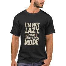 Grappig T-Shirt met Energiebesparende Modus