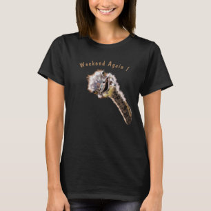 Grappig T-shirt met Happy Struisvogel - aangepaste