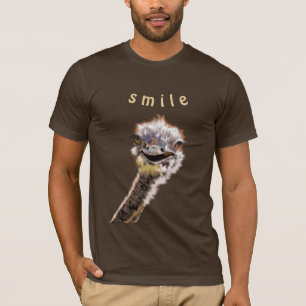 Grappig T-shirt met Happy Struisvogel - Smile