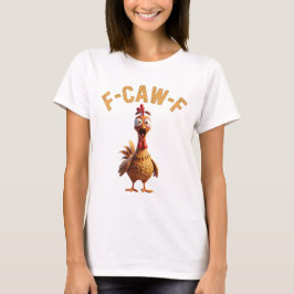 grappig t-shirt met kip tekst 