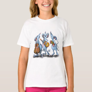 Grappig T-shirt met muzikale Muisband