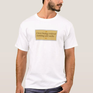 Grappig T-Shirt met Pensioen Citaat