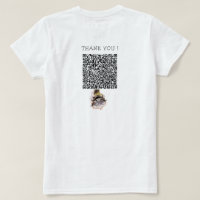 Grappig T-shirt met speelse struisvogel en QR-code