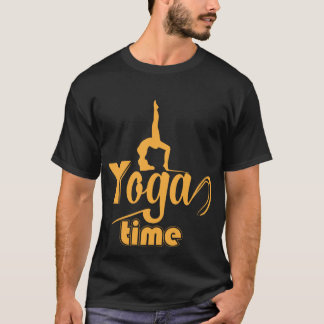 Grappig T-shirt met yogatijd-contortionist-grafiek