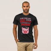 grappig T-shirt "OINK PIGGIE" (Voorkant volledig)