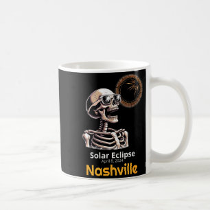 Grappig T-shirt Skelet Zonsverduistering Nashville Koffiemok