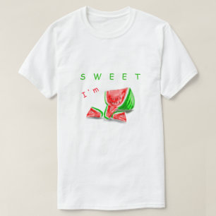 Grappig T-Shirt Sweet Watermeloen met Speelse Teks