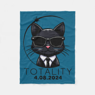 Grappig T-shirt Totale Zonsverduistering Kat Zonne Fleece Deken