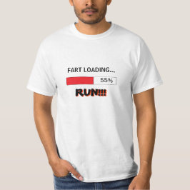 Grappig T-shirt voor heren FART LOADING RUN
